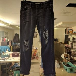Abercrombie and Fitch Distressed Boyfriend Jean